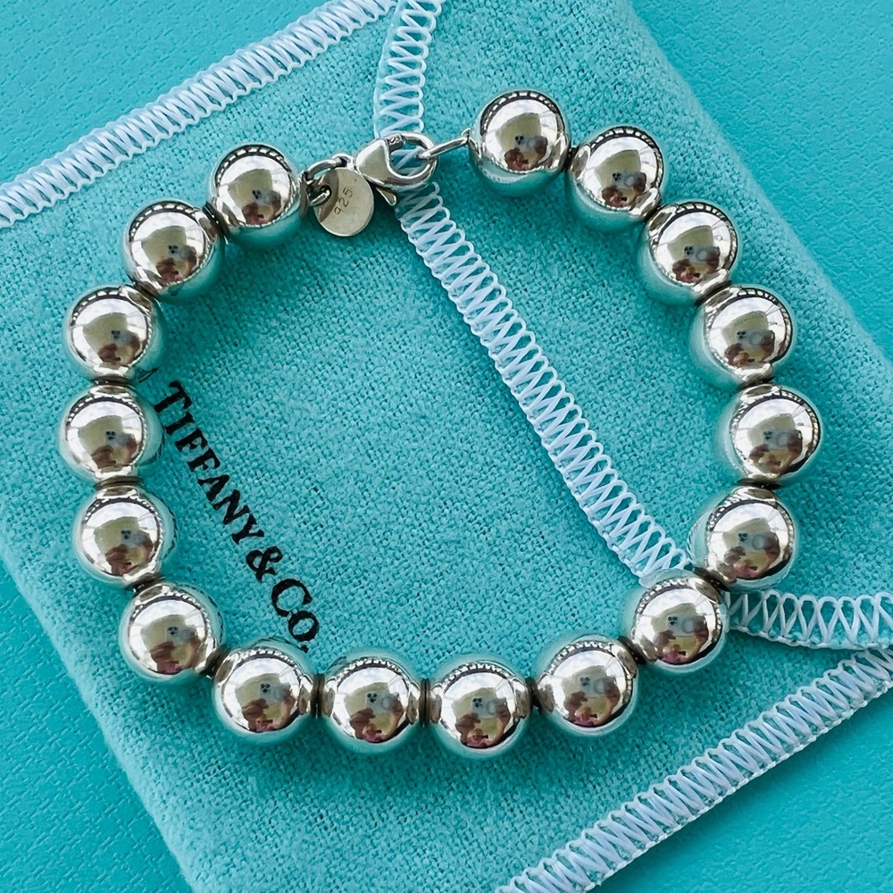 Tiffany 10mm Silver Beads Bracelet